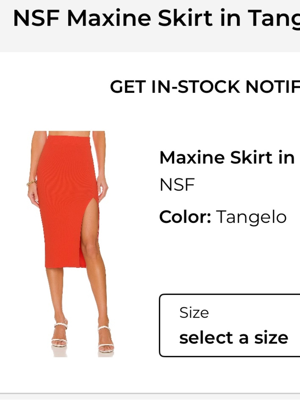 NSF from Revolve Orange Ribbed Set - Picture 7 of 7